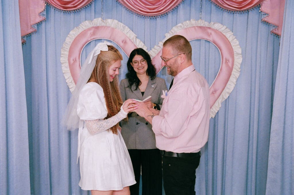 cute couple at their dream ceremony
