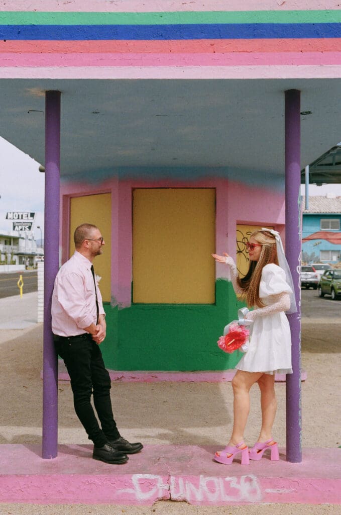happy couple at their dream las vegas session