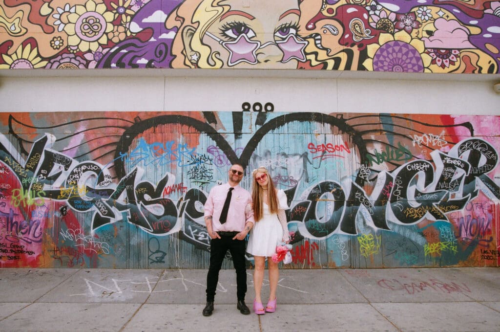 Sure Thing Too Elopement With Adam & Nikki: Candid Chaos and Retro Romance in Downtown Vegas