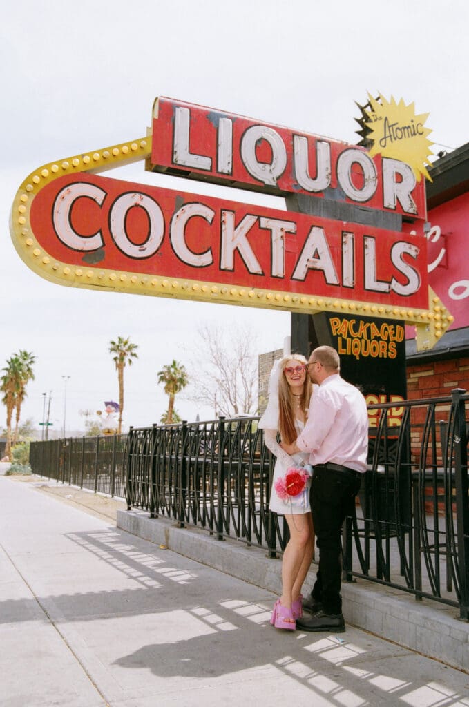 Sure Thing Too Elopement With Adam & Nikki: Candid Chaos and Retro Romance in Downtown Vegas