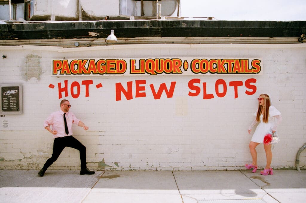 Sure Thing Too Elopement With Adam & Nikki: Candid Chaos and Retro Romance in Downtown Vegas