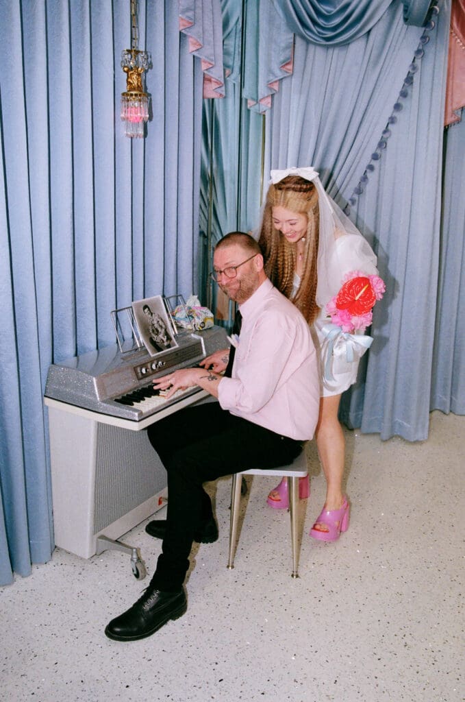 bride and groom hugging during their bridal portraits