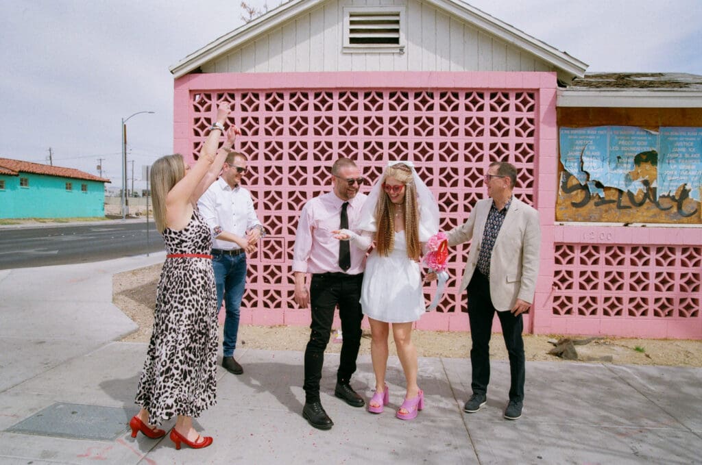 Sure Thing Too Elopement With Adam & Nikki: Candid Chaos and Retro Romance in Downtown Vegas