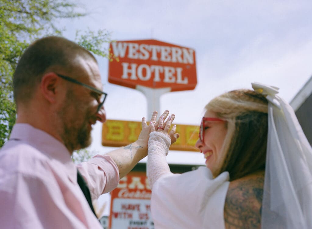 Sure Thing Too Elopement With Adam & Nikki: Candid Chaos and Retro Romance in Downtown Vegas
