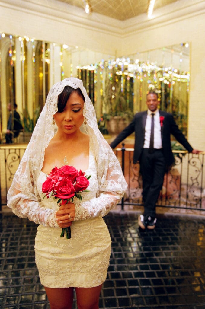 bride and groom at their dream photoshoot