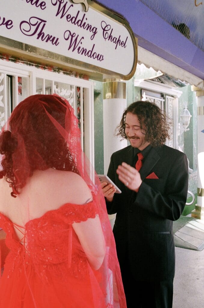 groom emotional reading his vows