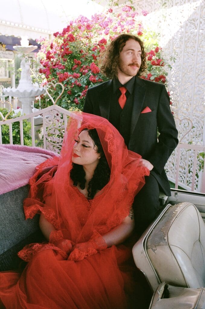 cute couple at their dream photoshoot in las vegas
