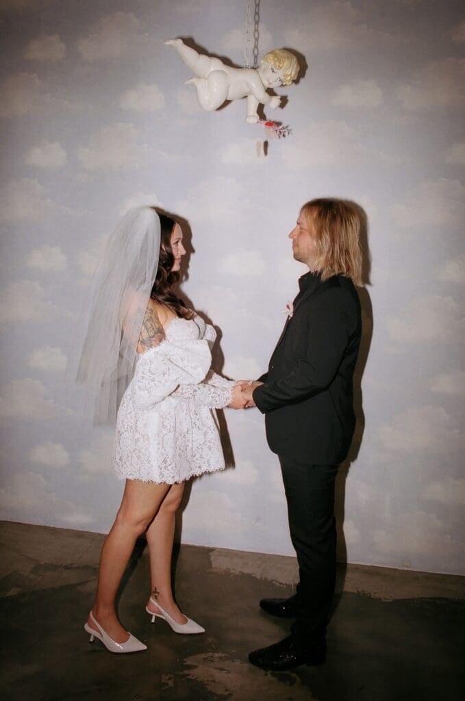Film, Flowers & Rock’n’Roll: Ashley & Josh’s Sure Thing Chapel Elopement