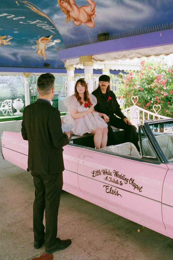 bride and groom at their dream ceremony 