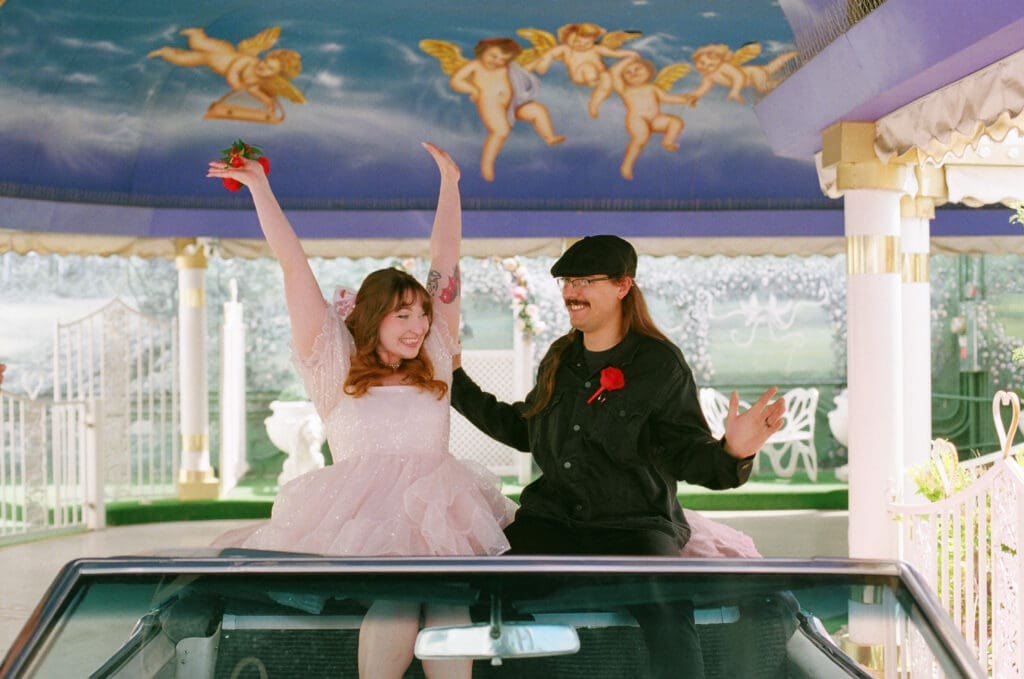 happy couple after their ceremony