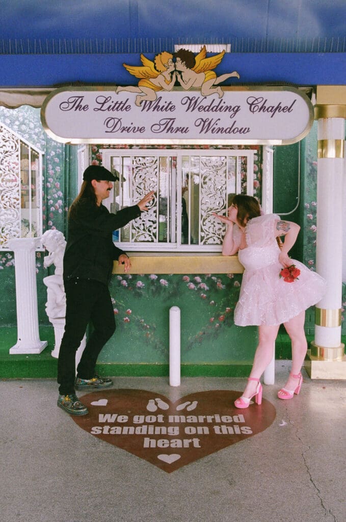 fun bridal session in sin city