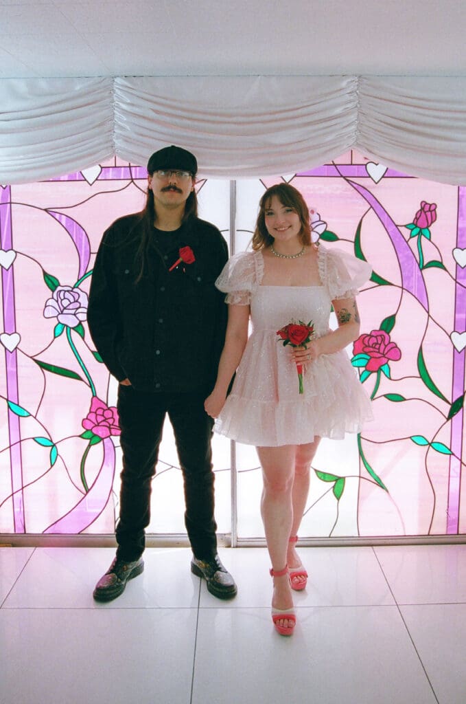 happy couple at their dream ceremony location