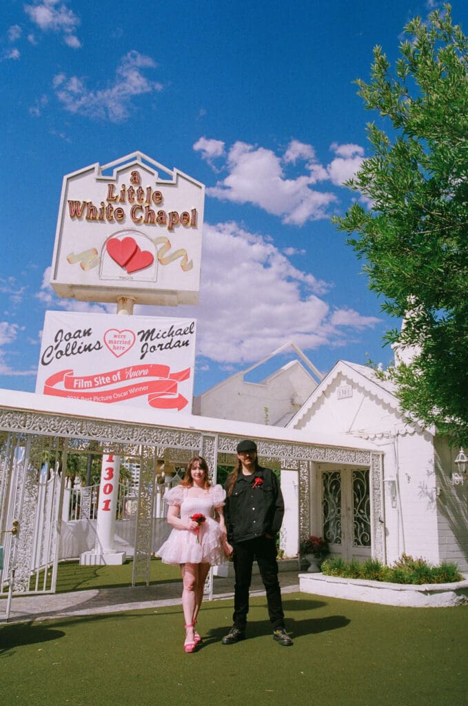 newlyweds posing for the camera during their bridal session