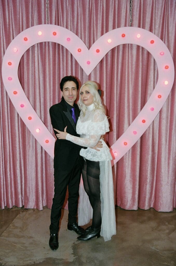 cute picture of the newlyweds after their ceremony
