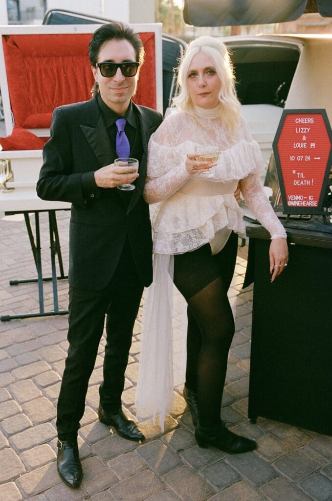 couple posing for the camera during their session