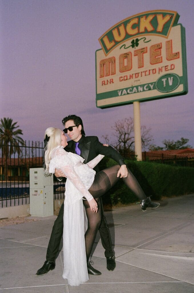 Spooky & Kooky Vegas Elopement at Sure Thing Chapel