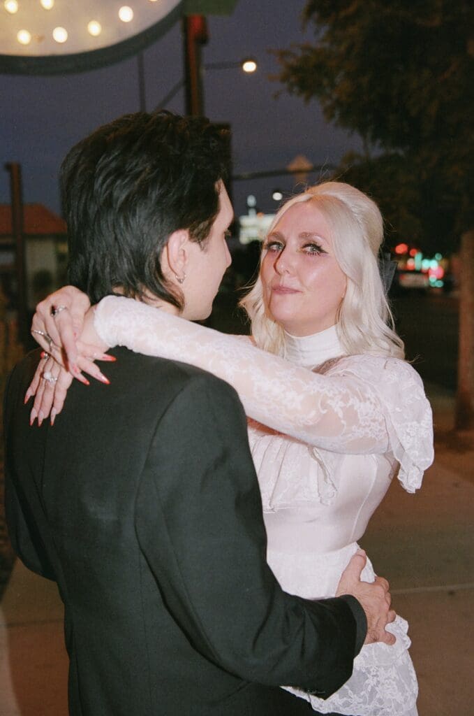 couple posing for the camera during their session