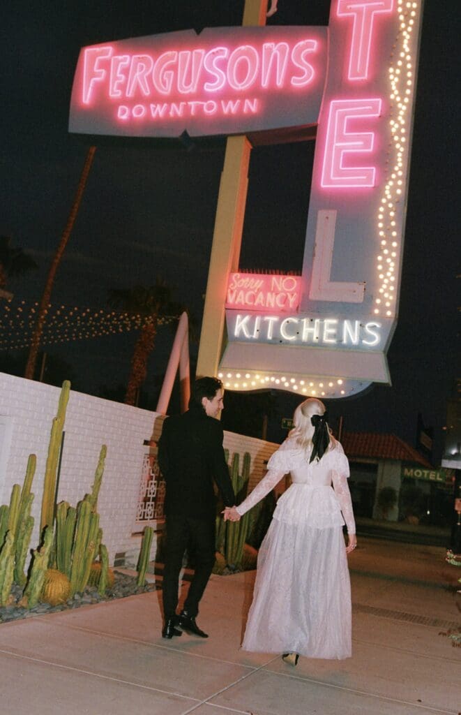 fun and unique elopement in sin city