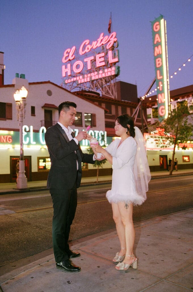 newlyweds at their dream elopement photoshoot