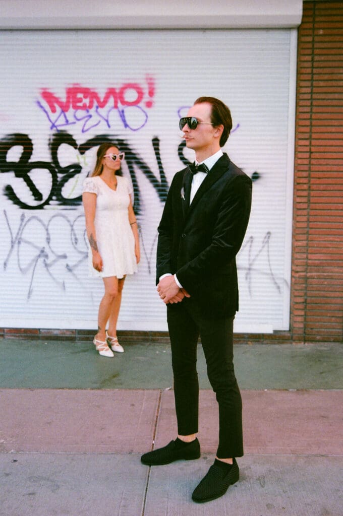 colorful bridal portraits in sin city