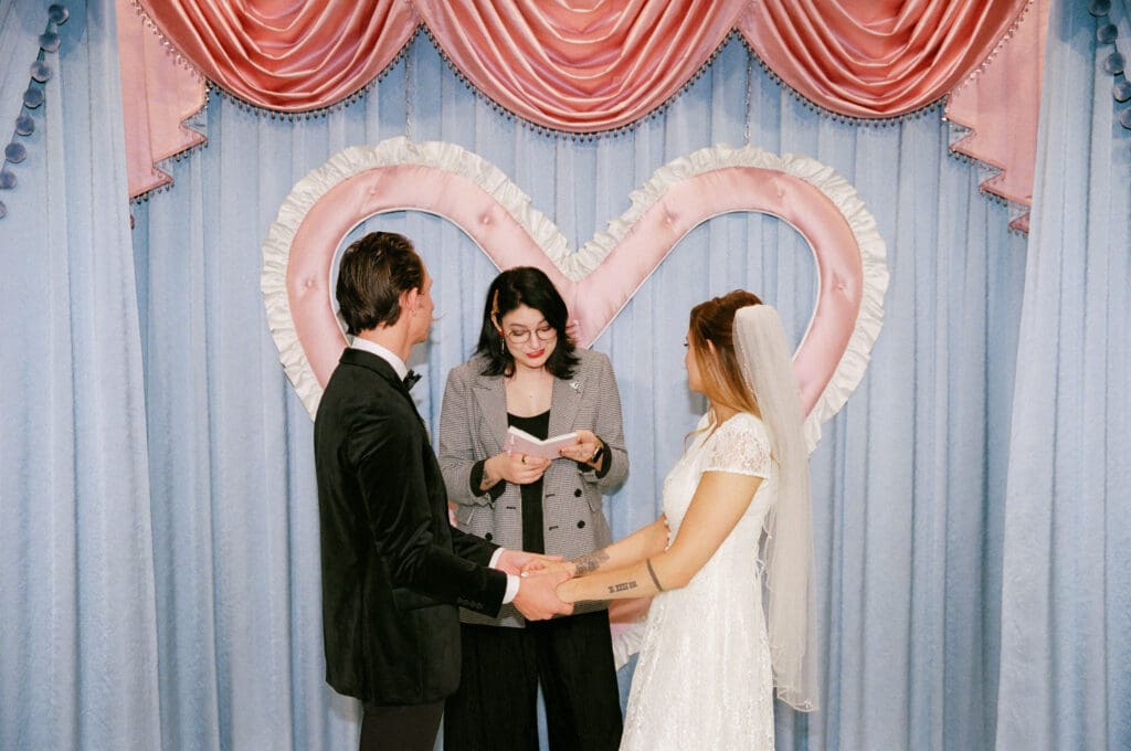 Stylish Sure Thing Too Elopement with Downtown Edge & Retro Heart
