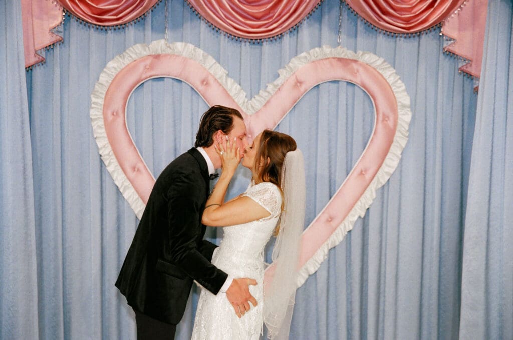 Stylish Sure Thing Too Elopement with Downtown Edge & Retro Heart