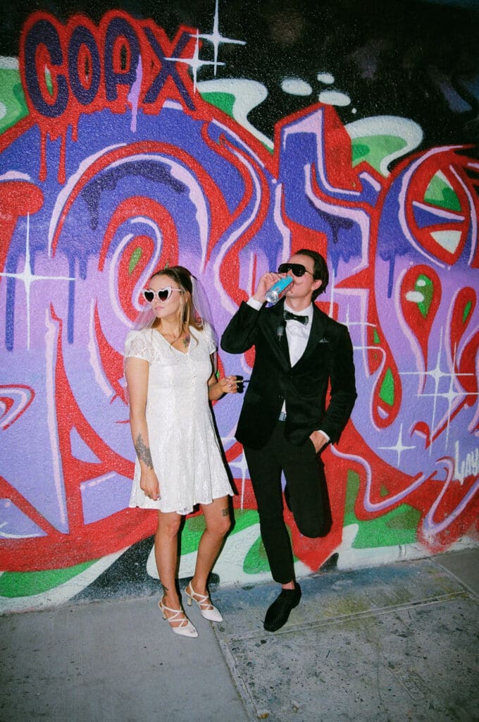 couple at their unique las vegas session