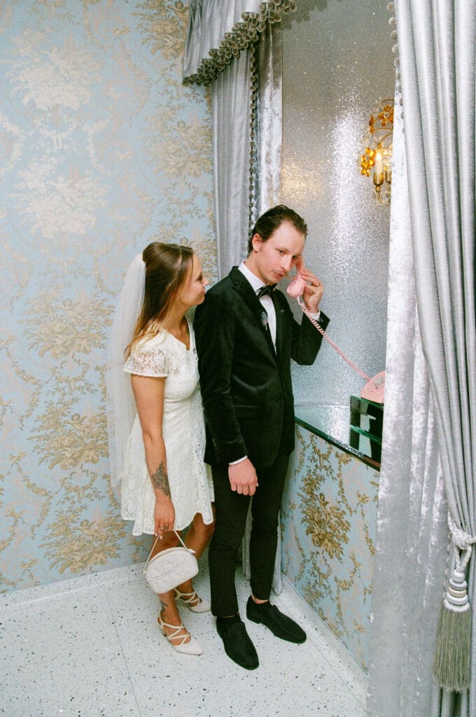 newlyweds at their bridal session