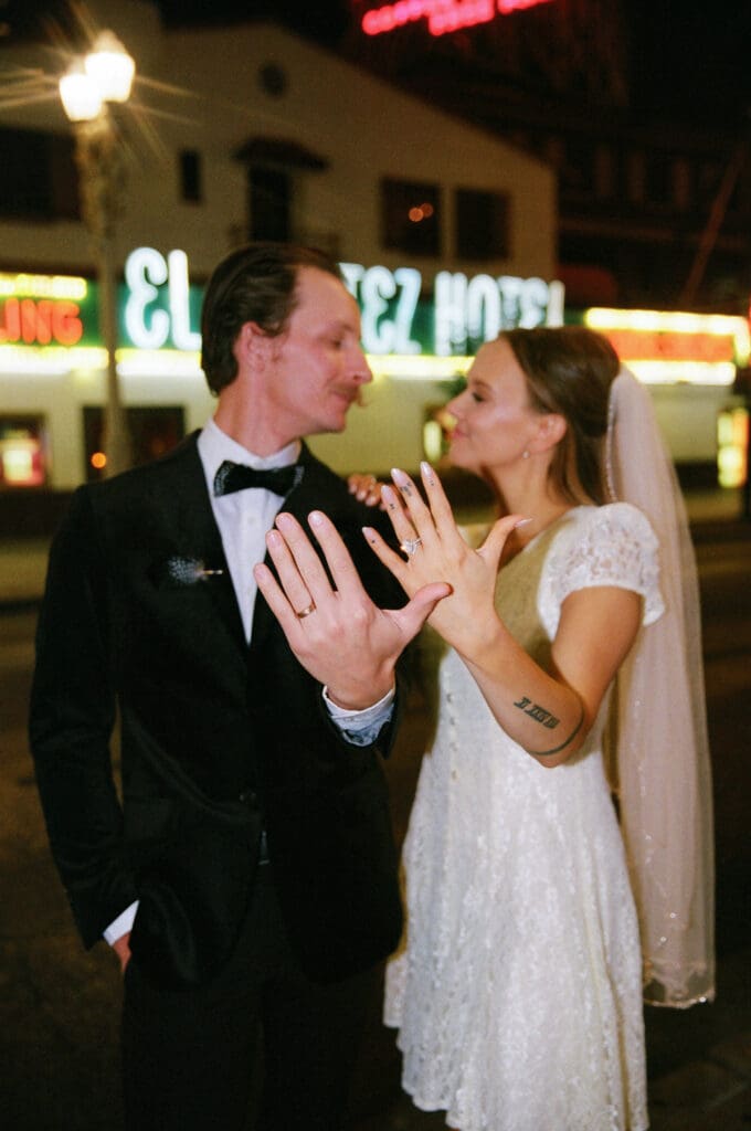 Stylish Sure Thing Too Elopement with Downtown Edge & Retro Heart
