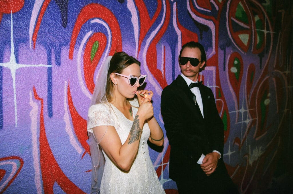 Stylish Sure Thing Too Elopement with Downtown Edge & Retro Heart
