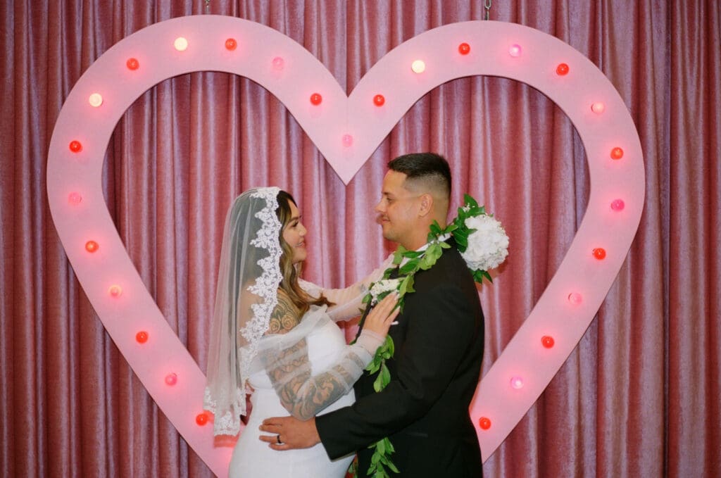 cute couple at their fun bridal session