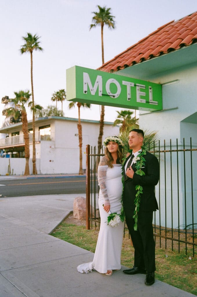 couple posing for the camera during their photoshoot