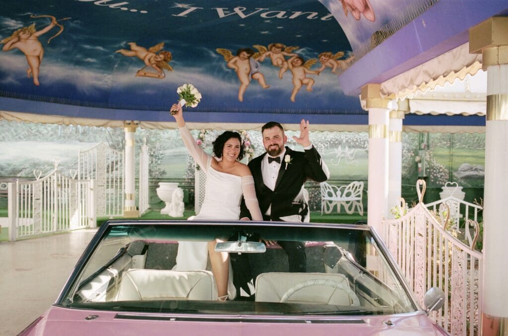 happy newlyweds at their bridal session