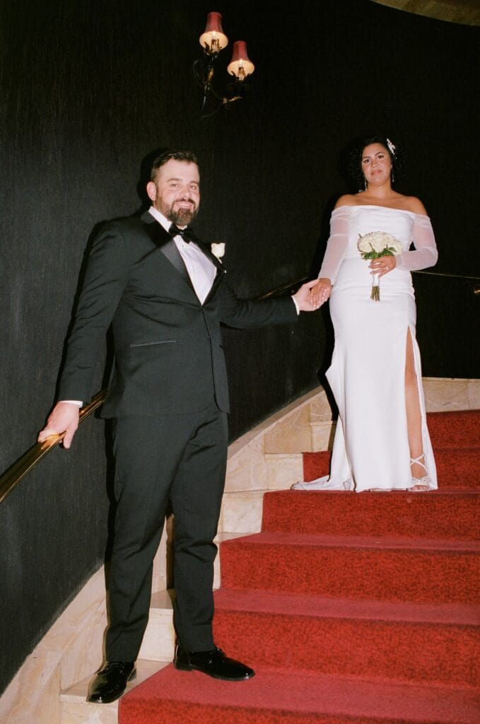 Happy couple other dream Las Vegas elopement