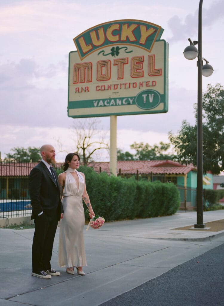 Brooke & Jeremy’s Vintage-Inspired Sure Thing Too Elopement in Downtown Las Vegas