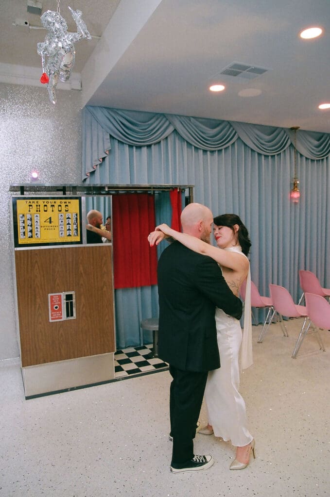 Couple dancing during their photoshoot