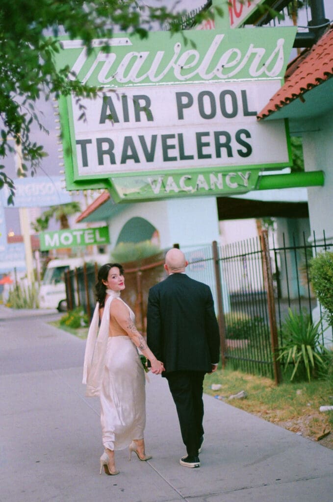 Brooke & Jeremy’s Vintage-Inspired Sure Thing Too Elopement in Downtown Las Vegas