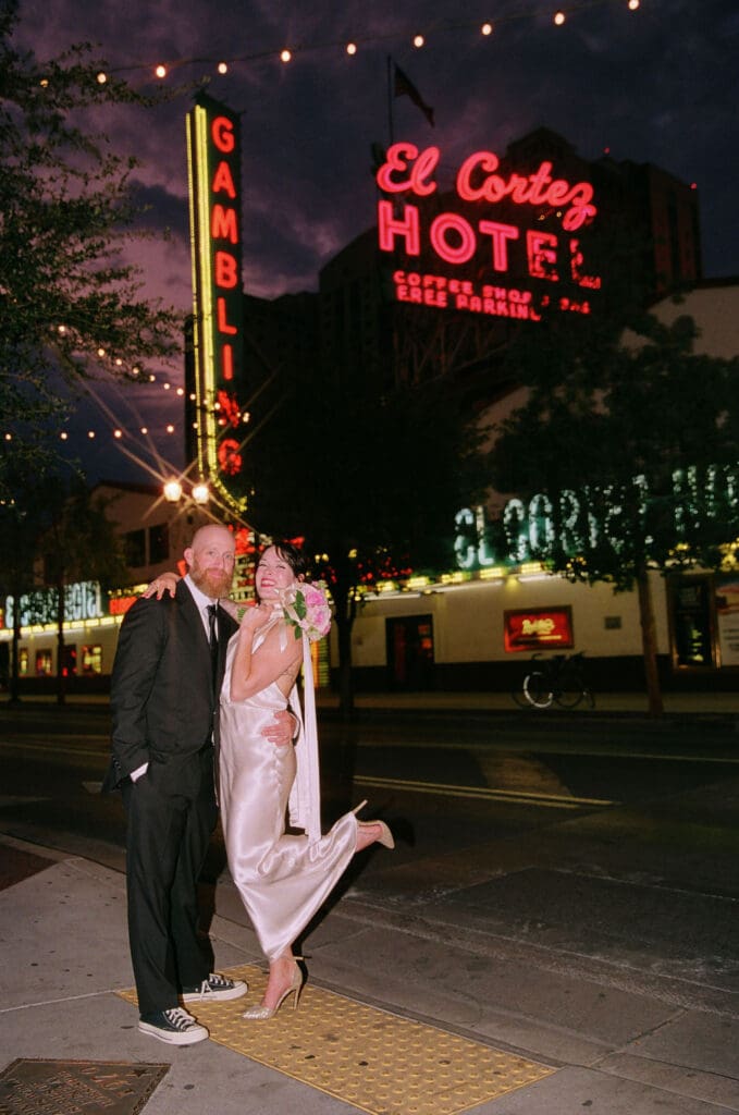 Brooke & Jeremy’s Vintage-Inspired Sure Thing Too Elopement in Downtown Las Vegas