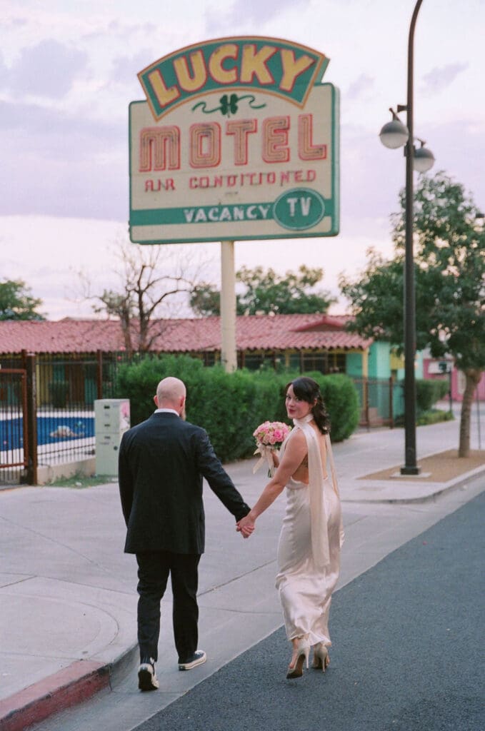 Brooke & Jeremy’s Vintage-Inspired Sure Thing Too Elopement in Downtown Las Vegas