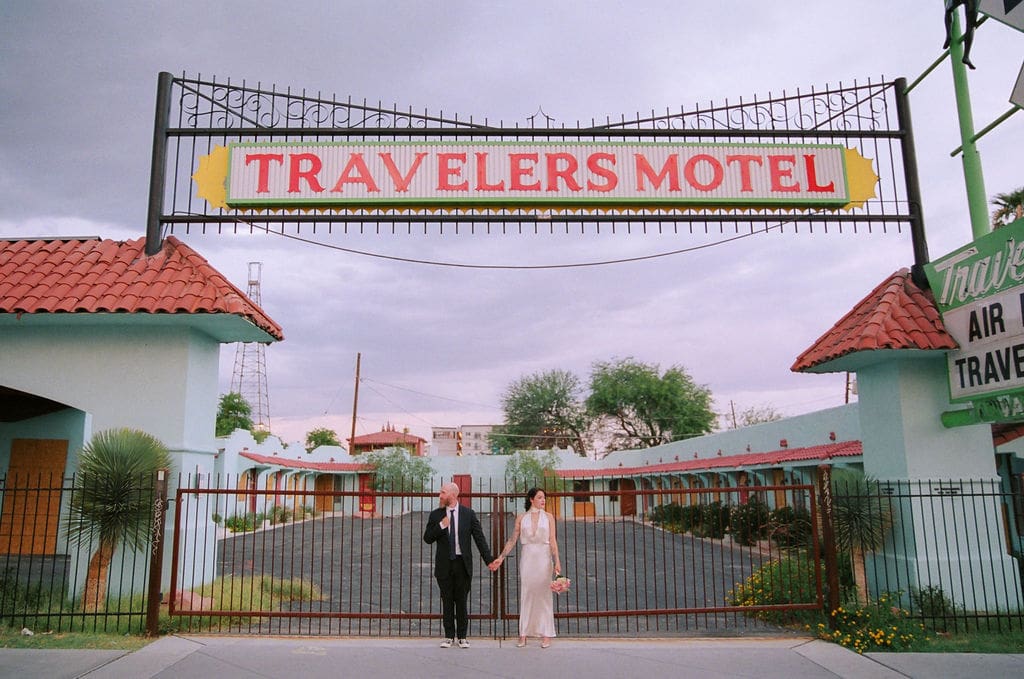 Brooke & Jeremy’s Vintage-Inspired Sure Thing Too Elopement in Downtown Las Vegas
