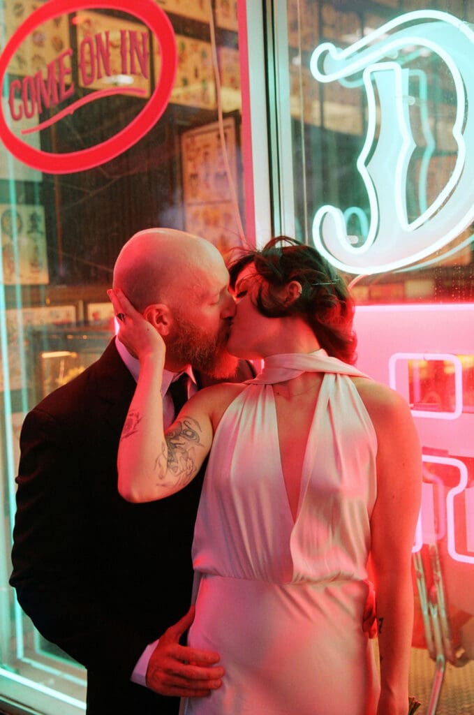 Brooke & Jeremy’s Vintage-Inspired Sure Thing Too Elopement in Downtown Las Vegas