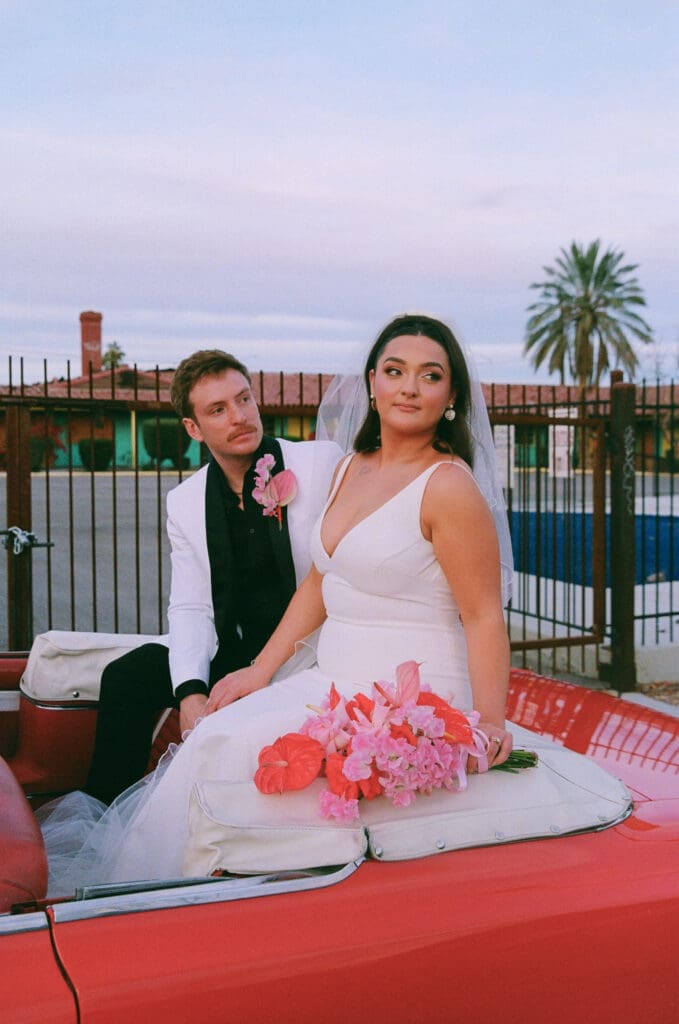 stunning portrait of the newlyweds in dtlv