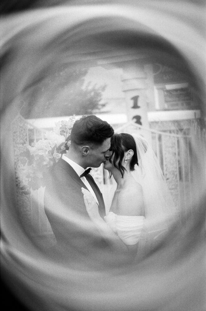 cute portrait of the newlyweds at their dream elopement