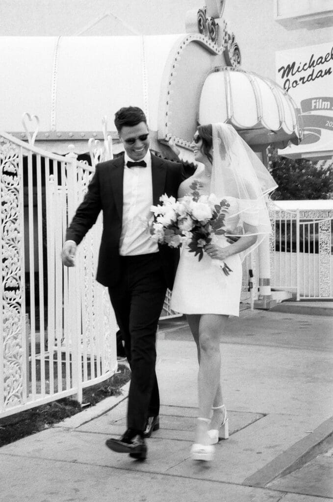 couple holding hands during their bridal portraits