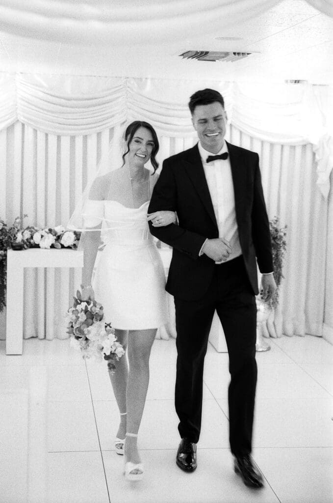 couple heading to DTLV to celebrate their elopement