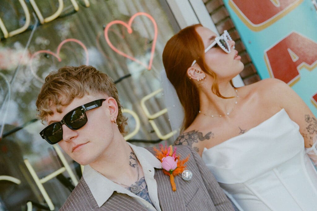 Retro Romance on Film: Charlie & Rebecca’s Downtown Las Vegas Elopement