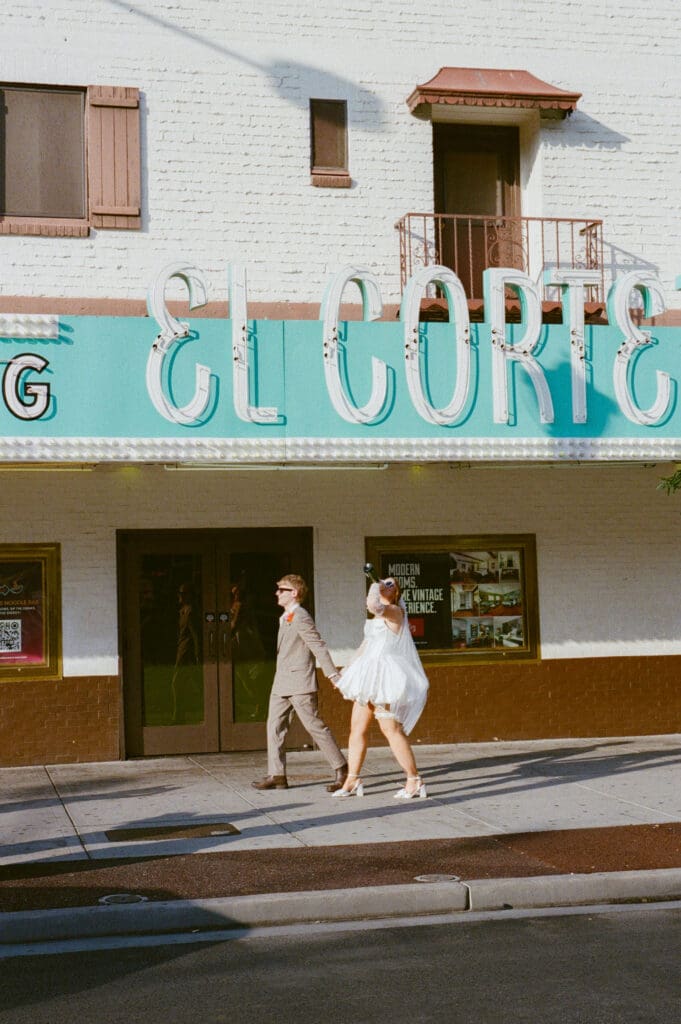 Retro Romance on Film: Charlie & Rebecca’s Downtown Las Vegas Elopement