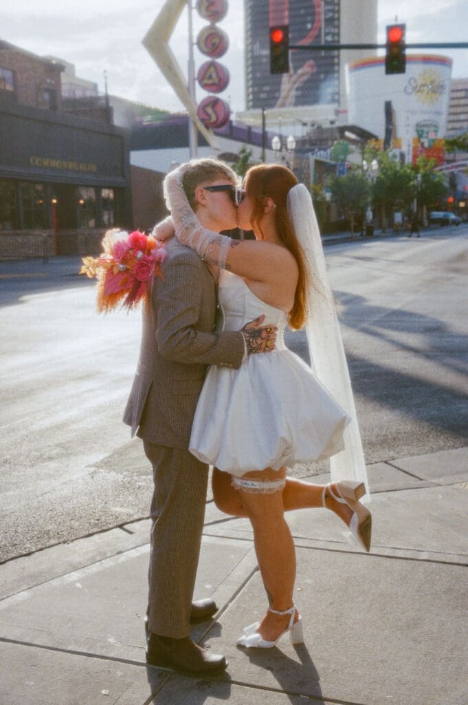 Retro Romance on Film: Charlie & Rebecca’s Downtown Las Vegas Elopement
