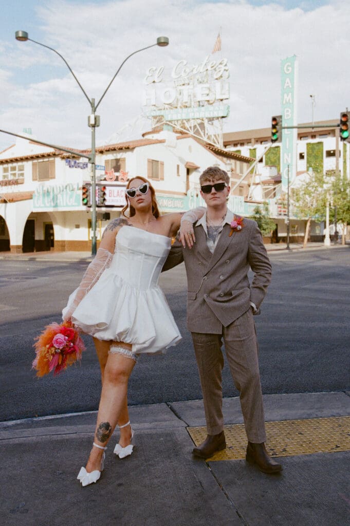stunning picture of the newlyweds in DTLV