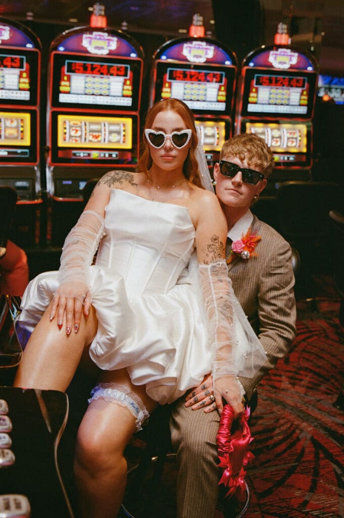 fun bridal photos in DTLV